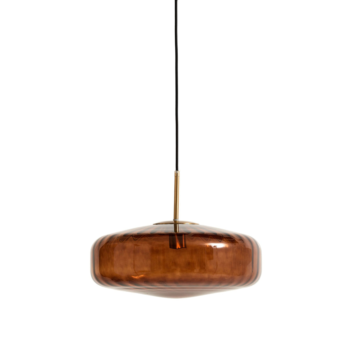 vtwonen hanglamp Pleat - bruin - Ø40cm