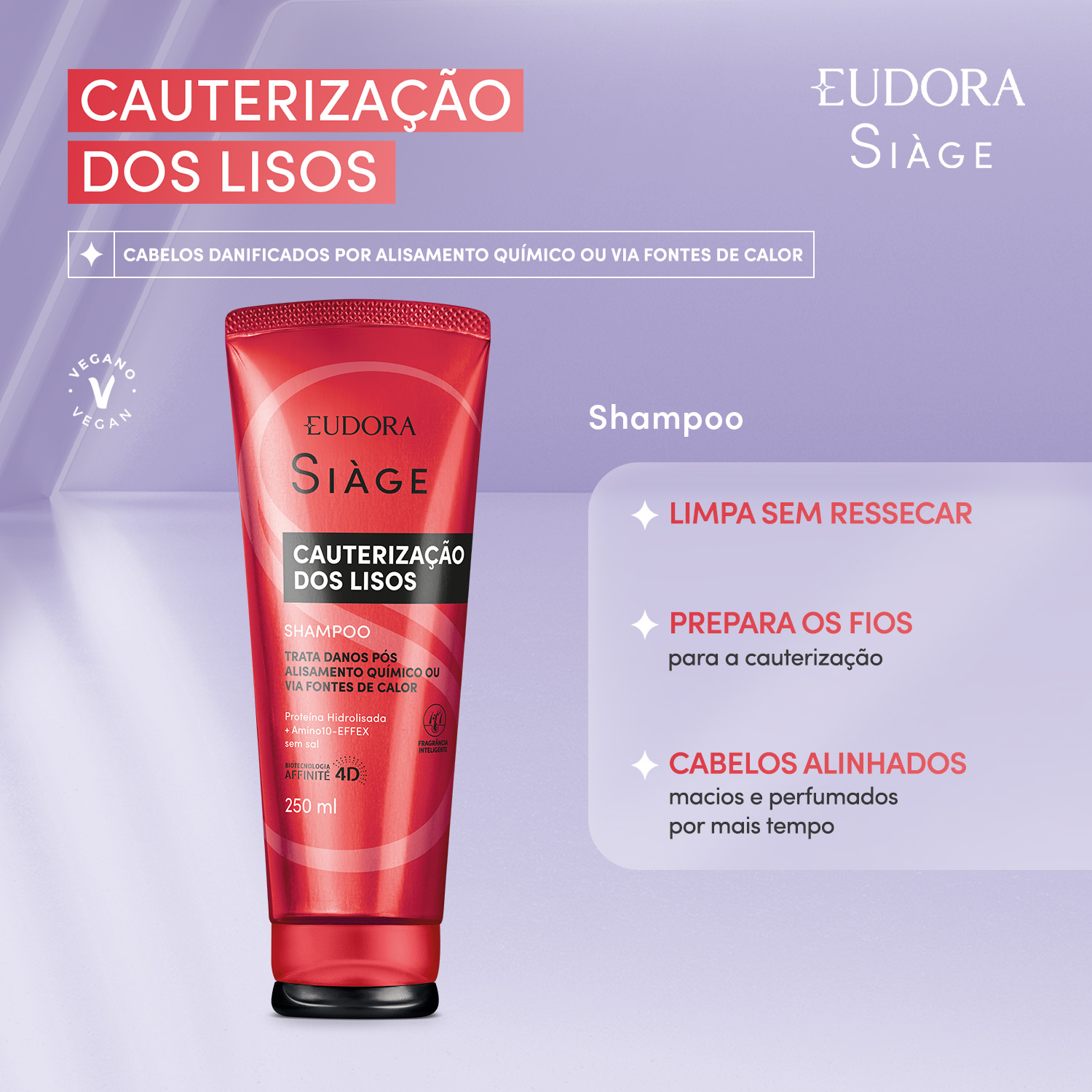Shampoo Siàge Cauterização dos Lisos 250ml