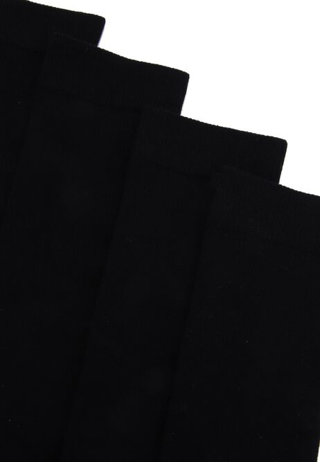 Womens Plain Black 2pk Knee High Socks