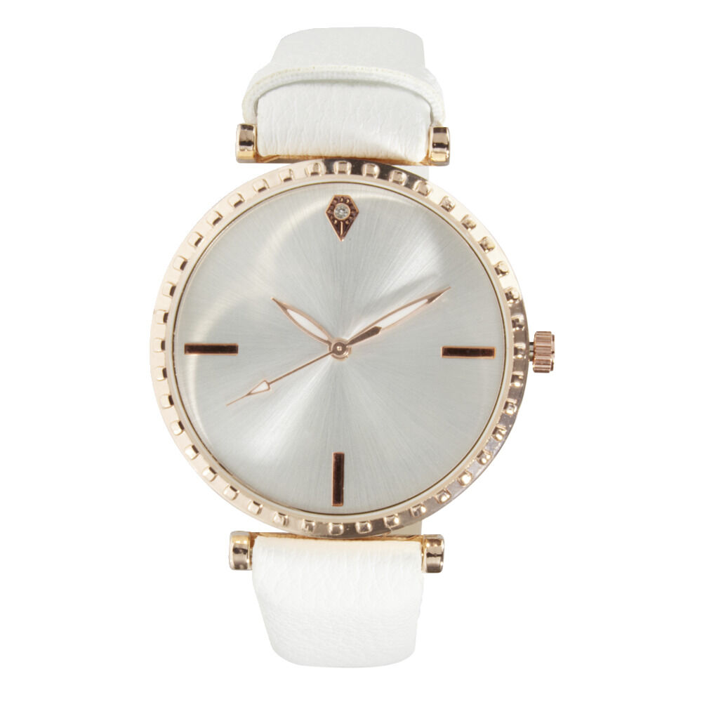 Montre femme cadran rond strass (2 modèles)