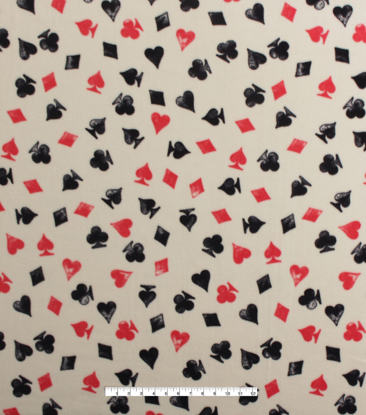 Card Suites Anti Pill Fleece Fabric