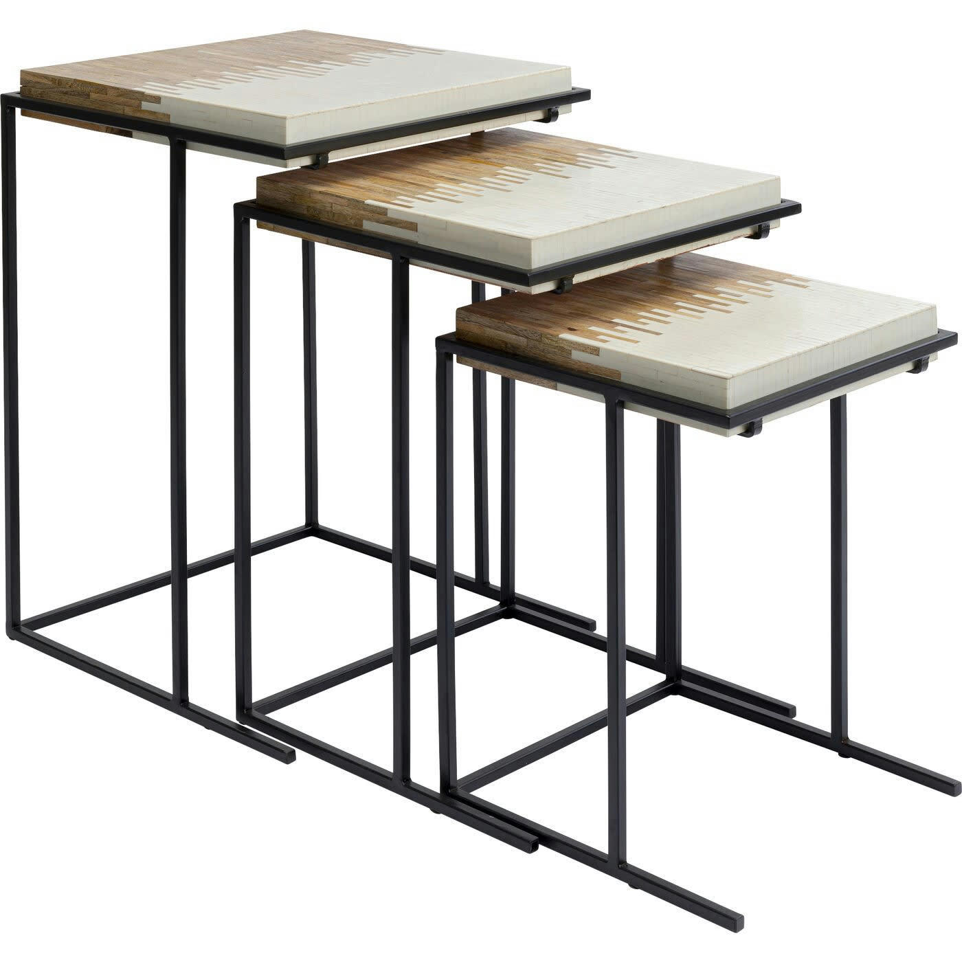 BORA BORA - Tables d'appoint Bora Bora set de 3 Kare Design