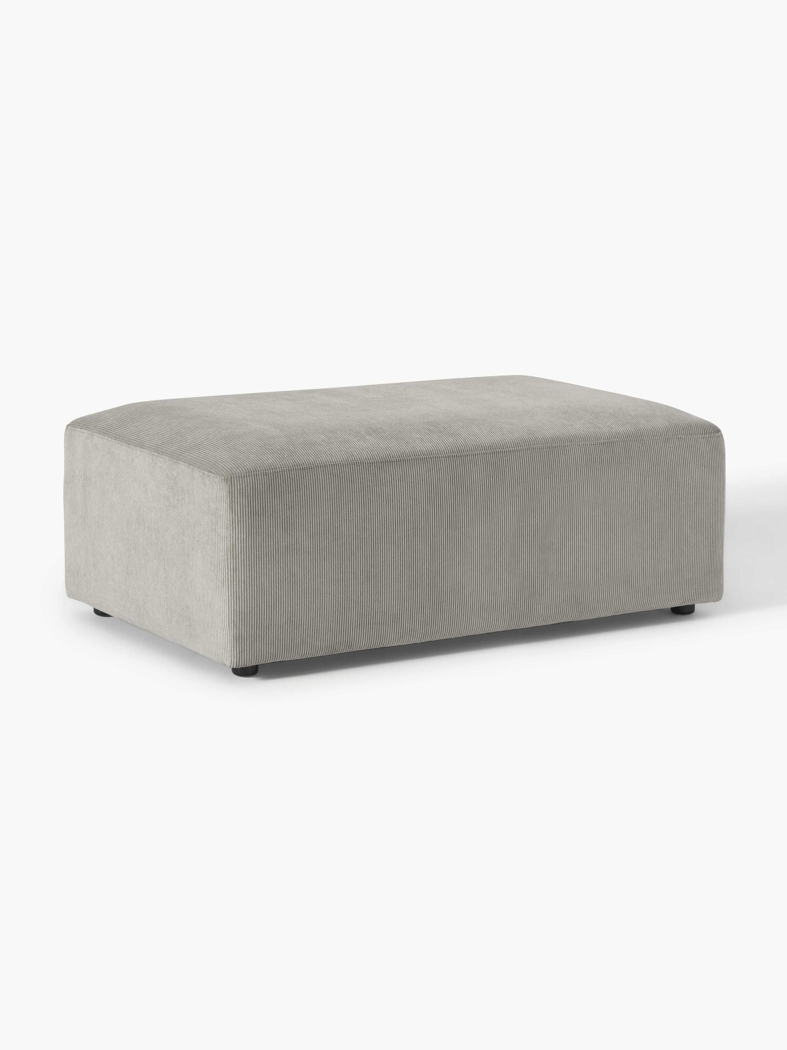 XL Sofa-Hocker Melva aus Cord, B 116 x T 72 cm