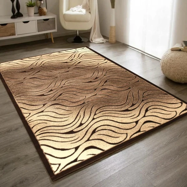 Dywan 160x220 Lisbona 302 brąz modny do salonu pokoju solidny praktyczny