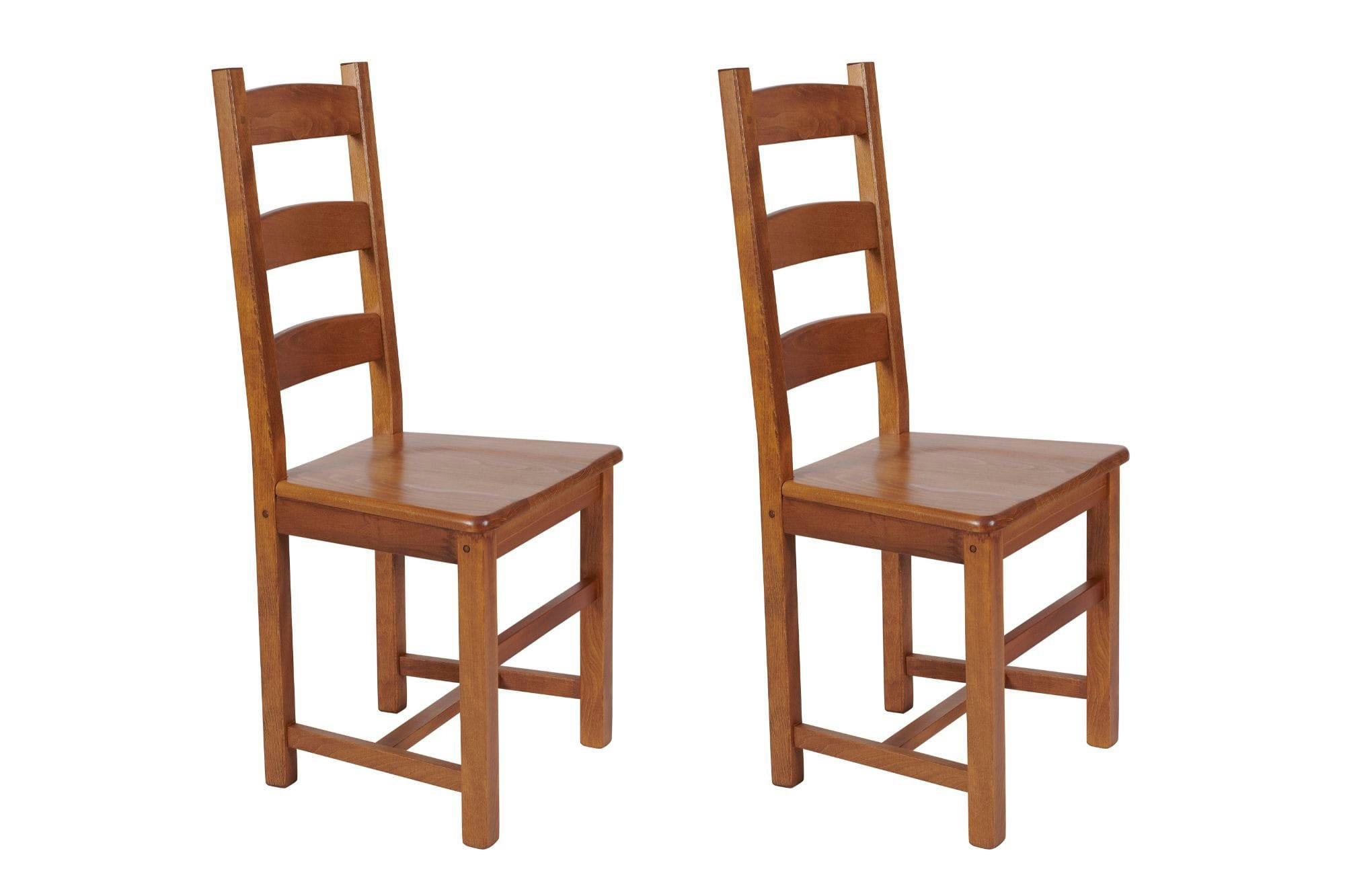 RIGA - Lot de 2 chaises en hêtre massif
