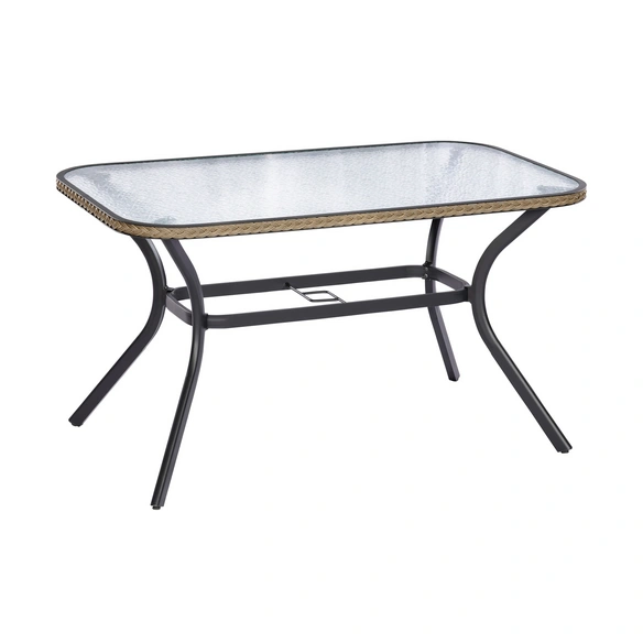 Gartentisch »Ravenna«, BxHxT: 85 x 74 x 150 cm, Tischplatte: Sicherheitsglas