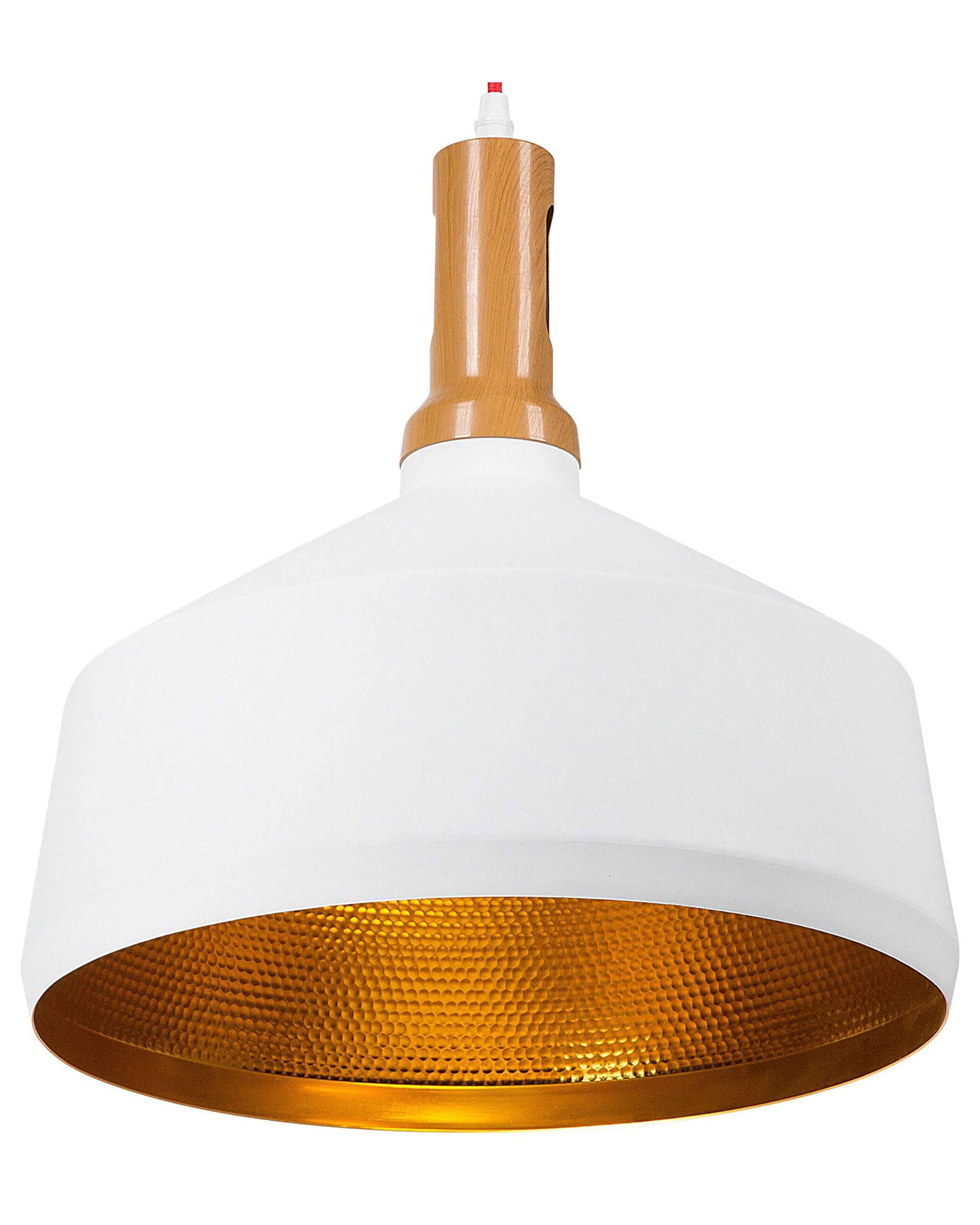 Lampa wisząca dwukolorowa biało-złota