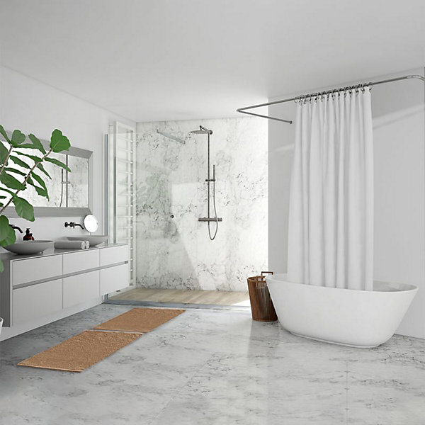 Lot de 2 tapis de salle de bain 40 x 60 cm en coton beige - PEPPO