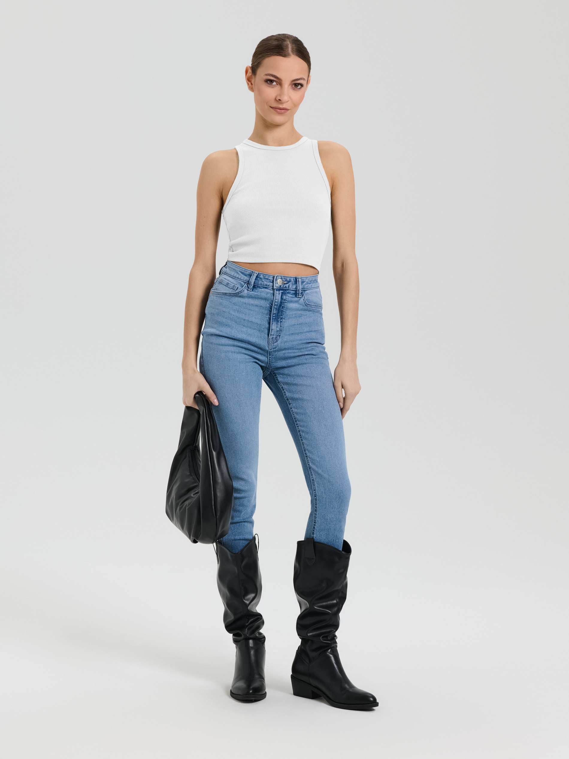 Crop top bez rękawów