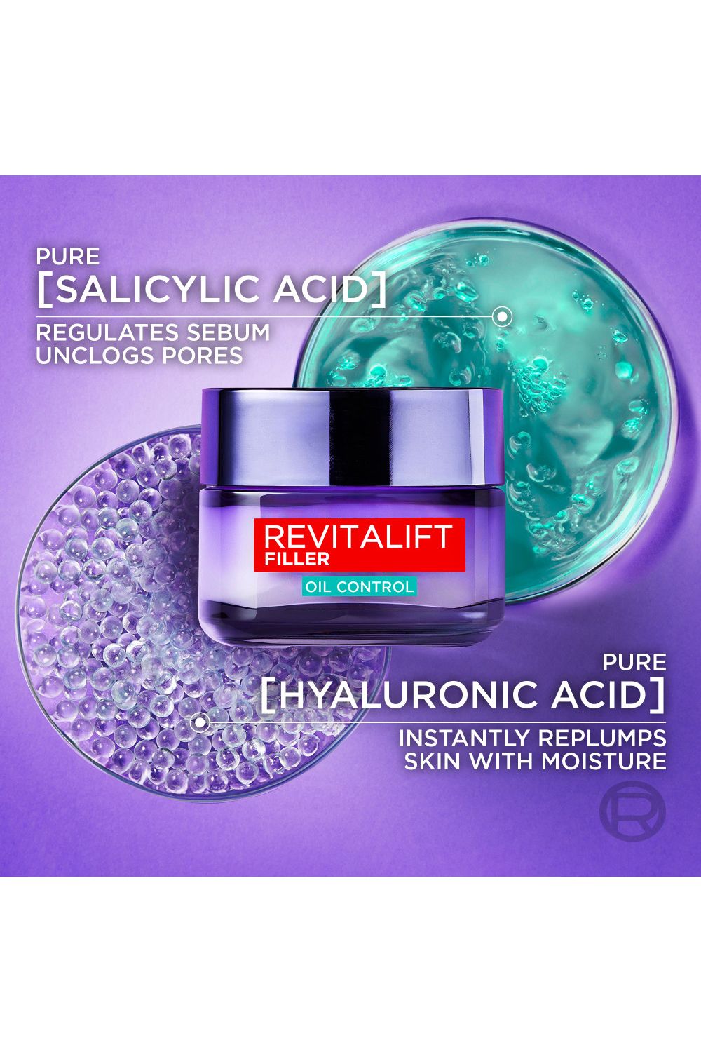 L'Oréal Paris Revitalift Filler 8H Oil Control Hyaluronic Gel Cream 50ml
