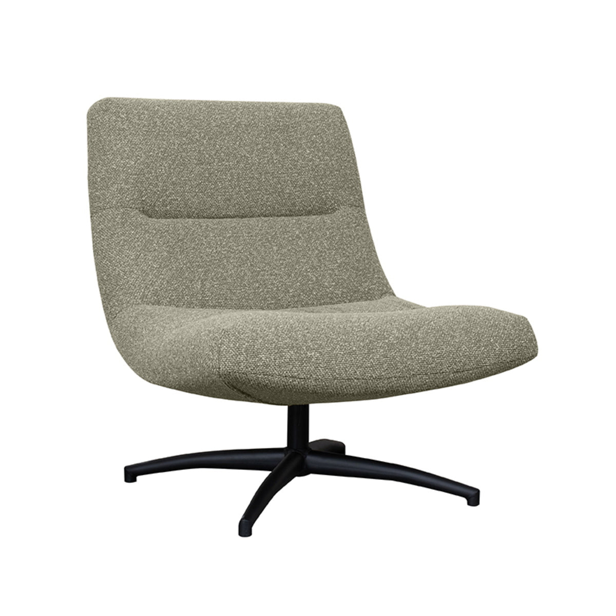 LABEL51 Fauteuil Calix - Naturel Bouclé - Draaibaar