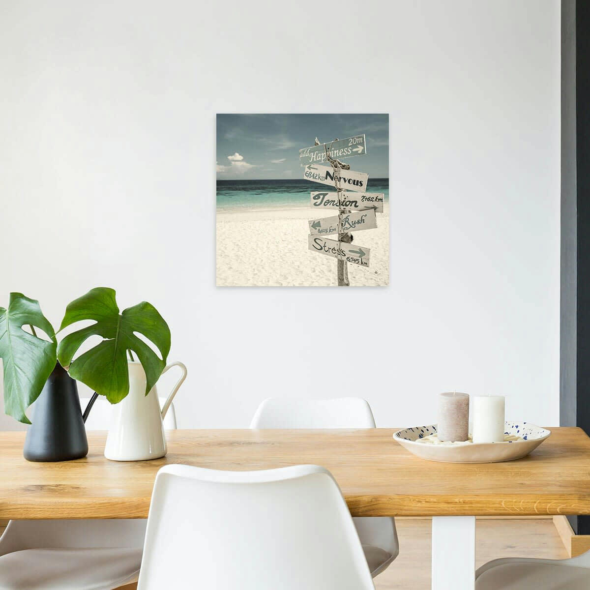 PANNEAU - Tableau sur toile panneau amusant 30x30 cm