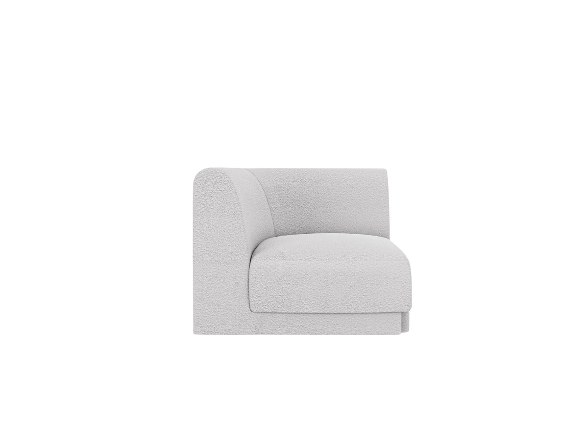 Micadoni Hoekmodule Miley boucle lichtgrijs - 90x90x70cm
