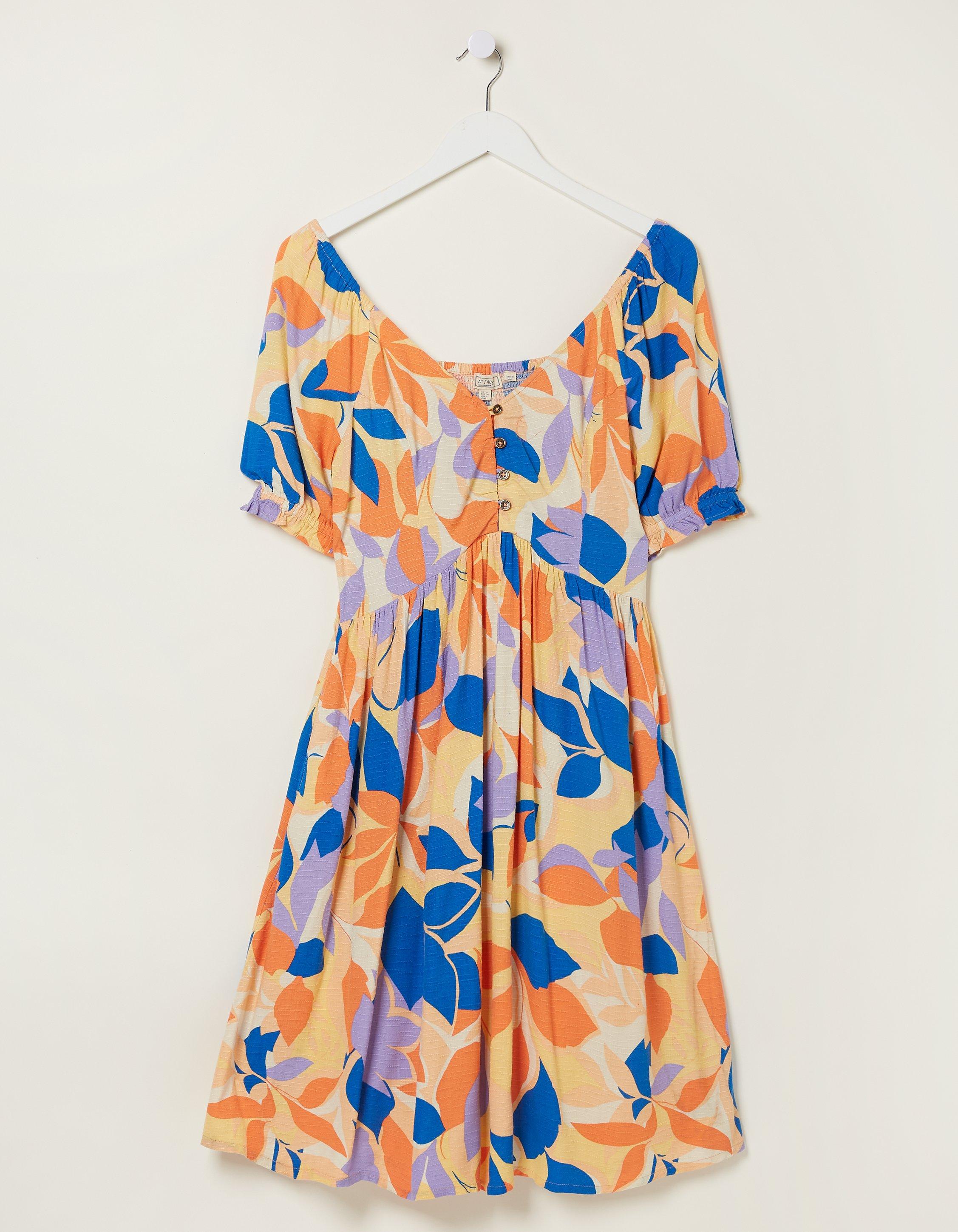 Aideen Stencil Floral Dress