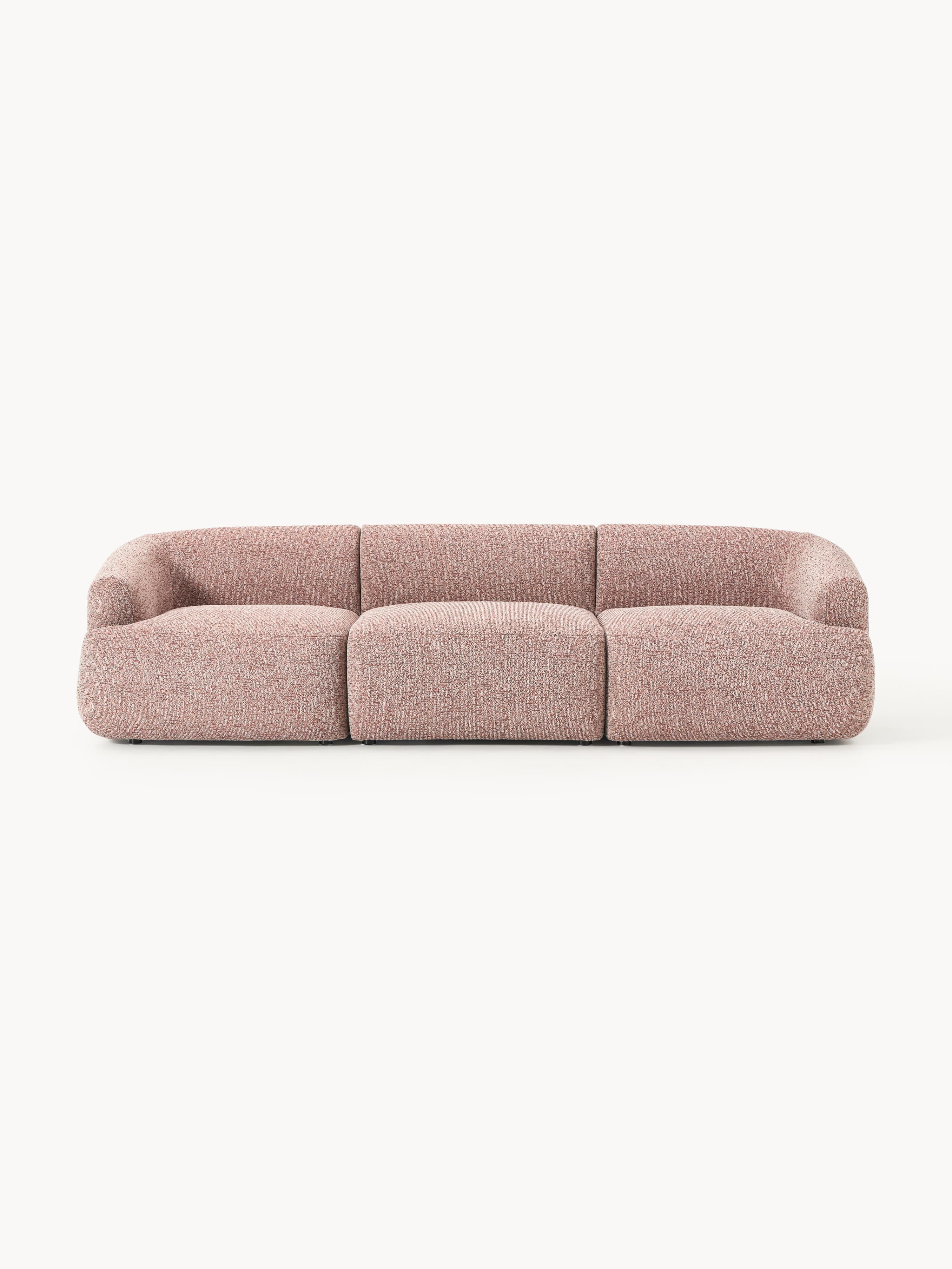 Modulares Bouclé-Sofa Sofia (3-Sitzer)