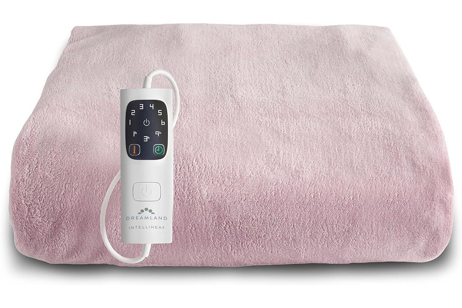 Dreamland IntelliHeat Soft Pink Throw
