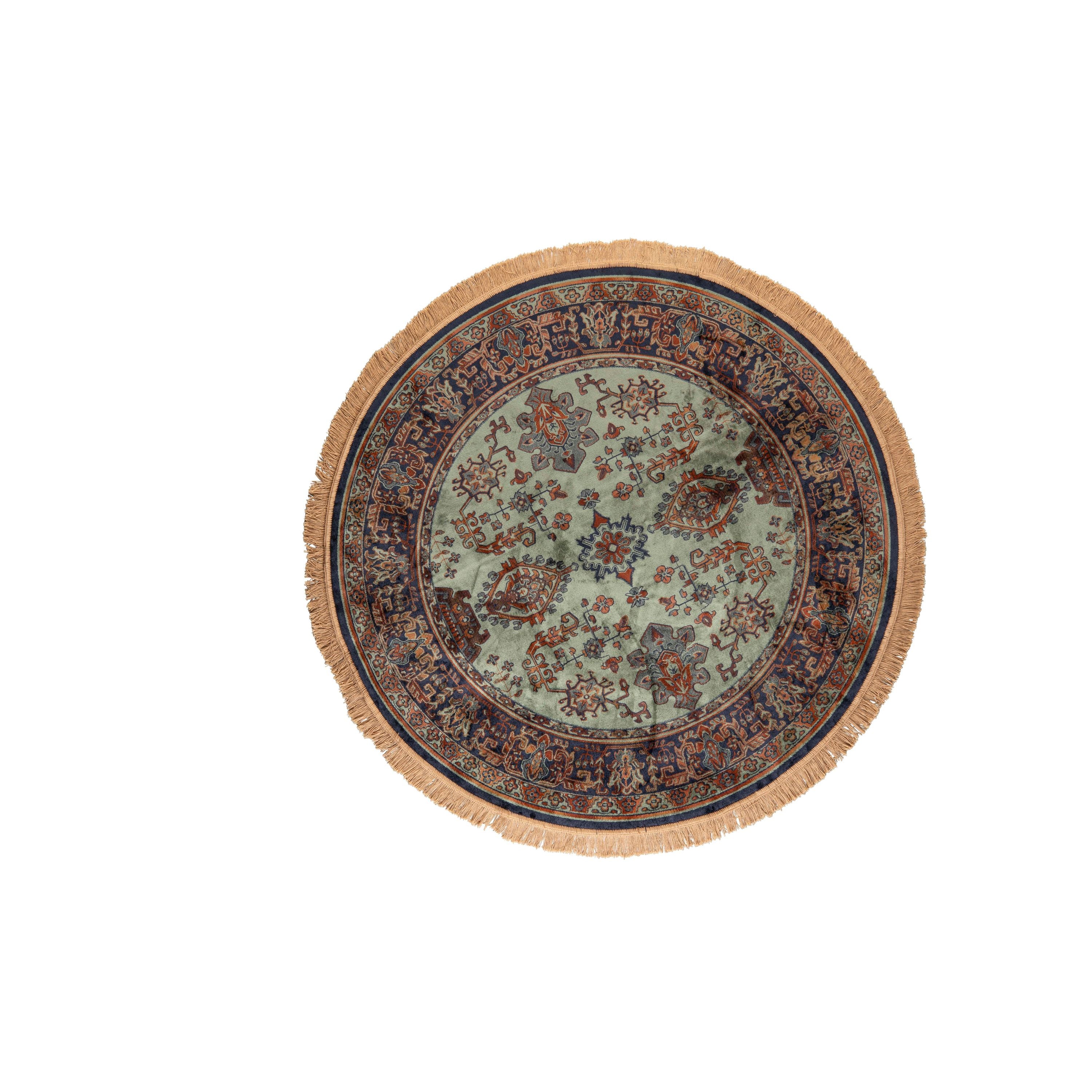 Housecraft Living Raz Vloerkleed Rond 160 cm Perzisch/ Oosters Motief Groen