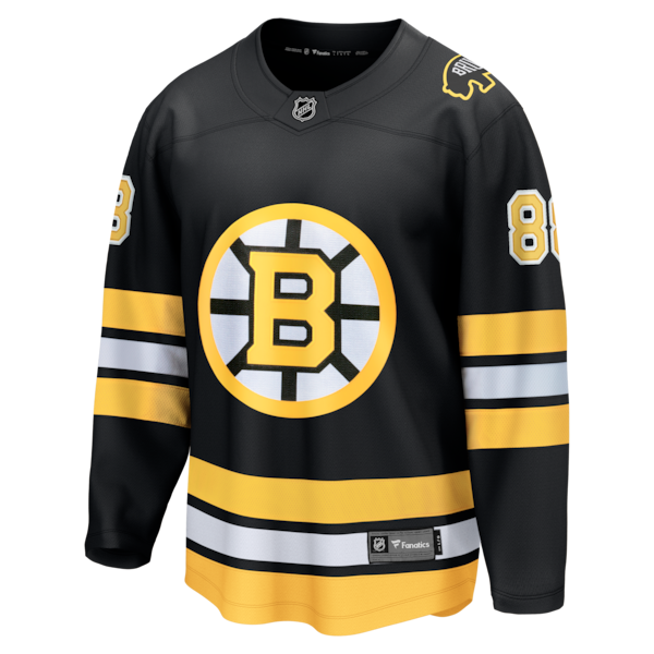 David Pastrnak Boston Bruins  Home Breakaway Jersey - Black