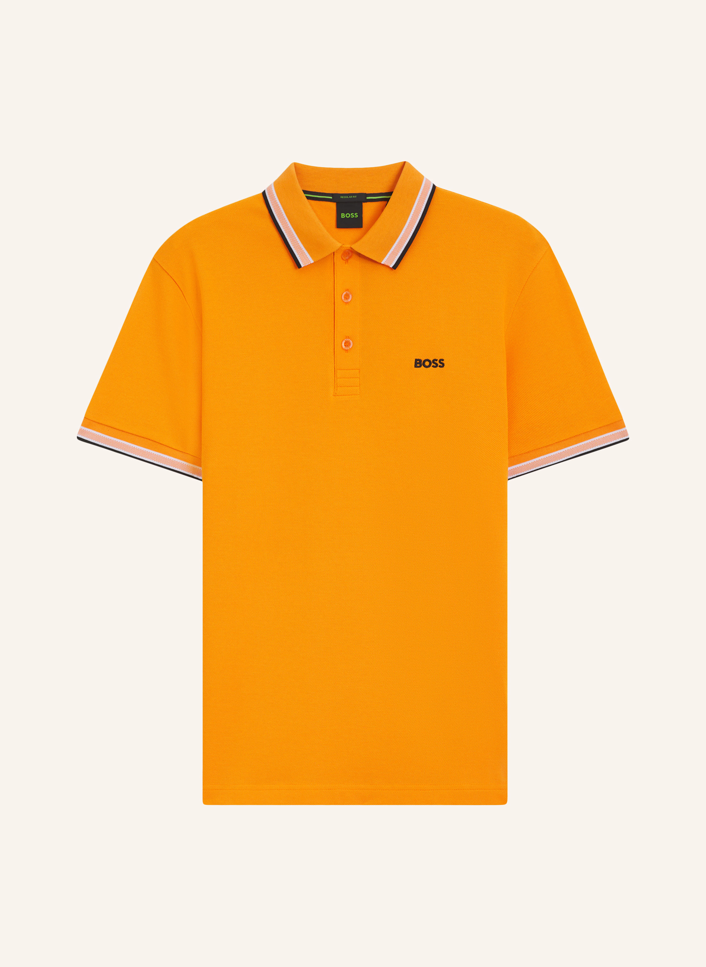BOSS Piqué-Poloshirt PADDY CURVED Regular Fit