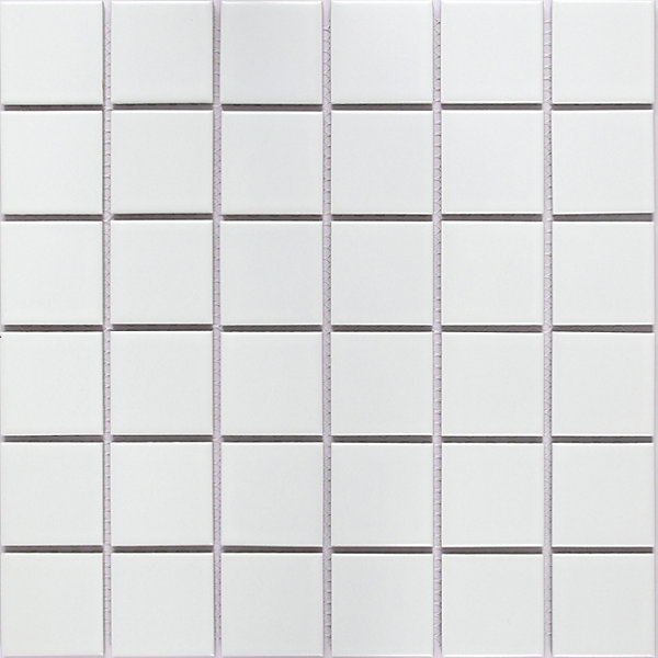 Mosaïque céramique Elko blanc L. 30,3 x l. 30,3 cm GoodHome