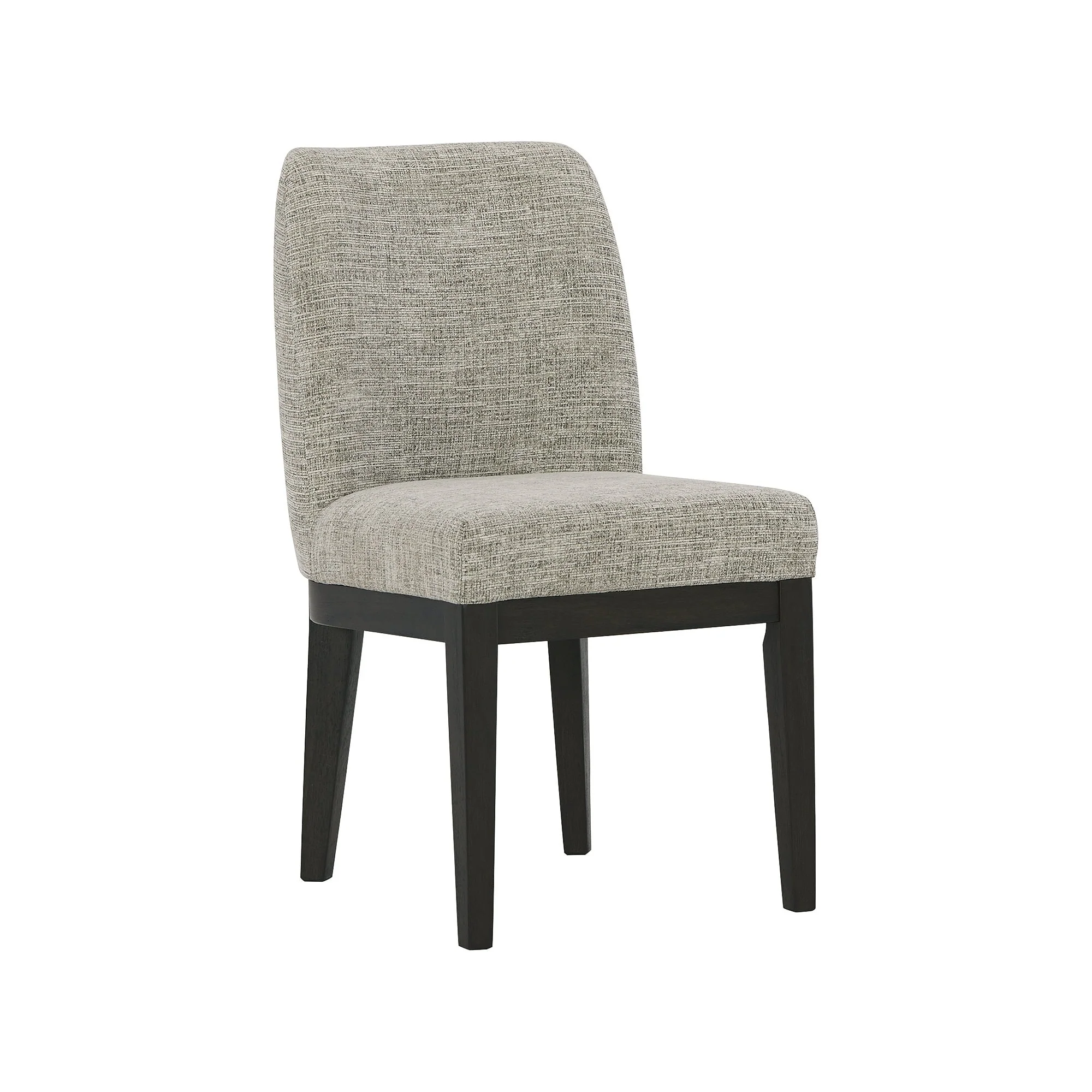 Burkhaus Dark Brown Dining Upholstered Side Chair, Set of 2 - 20.5 W x 24 D x 35.5 H