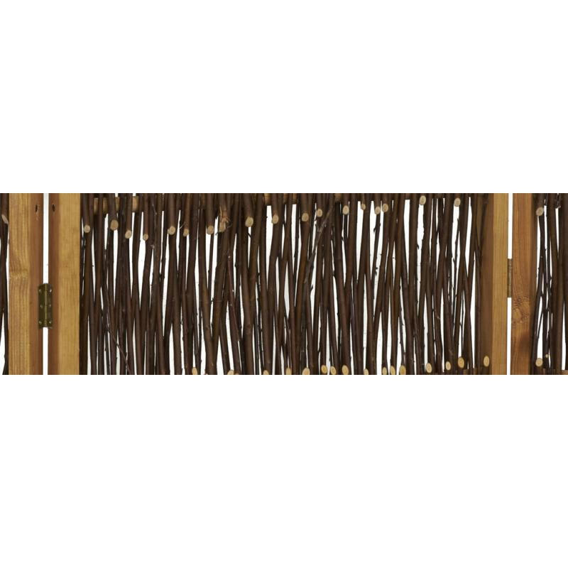 - Paravent en osier et pin