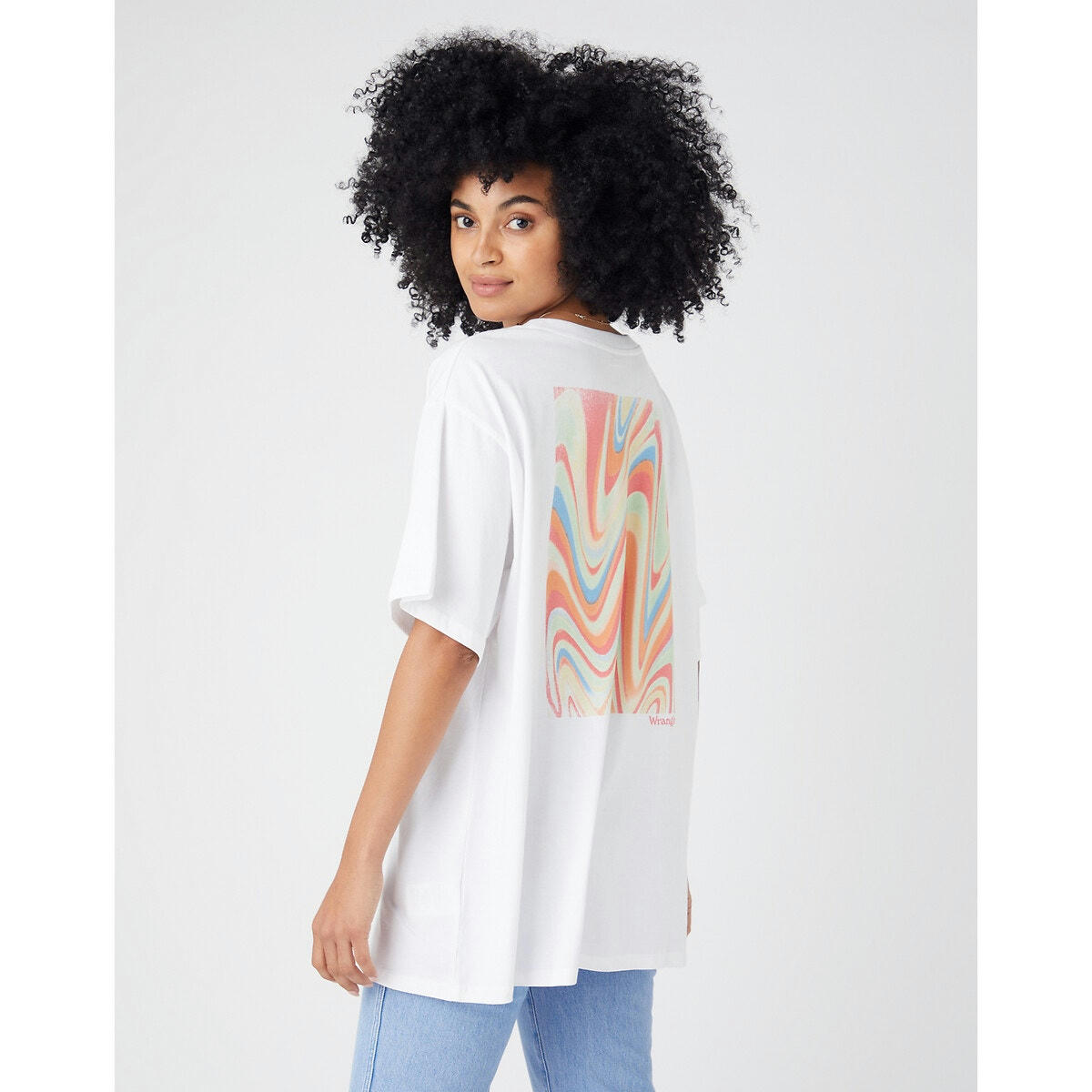 T-shirt col rond manches courtes coupe ample