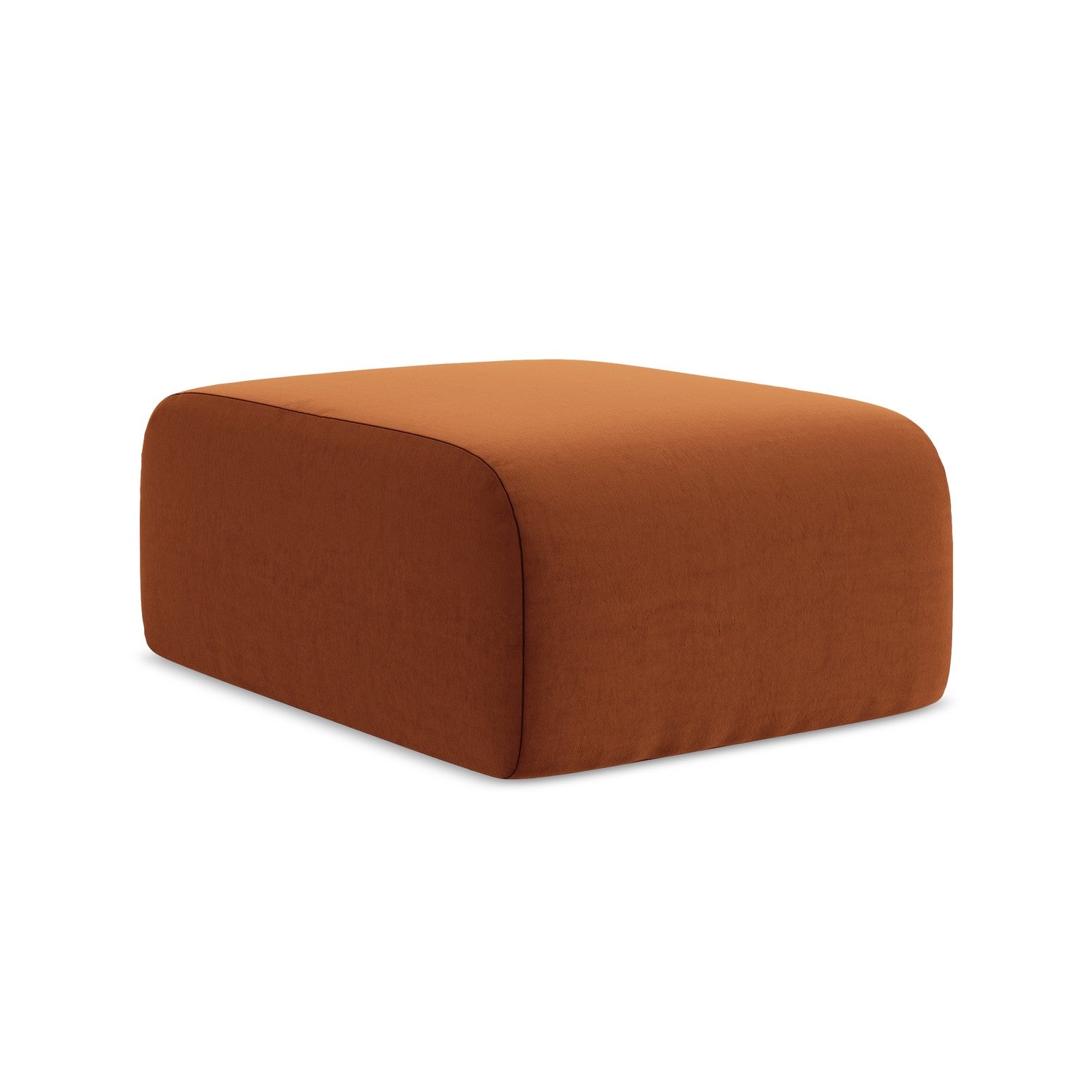LaMiaSofa Poef Cervo - velours - terracotta - 72x94x42