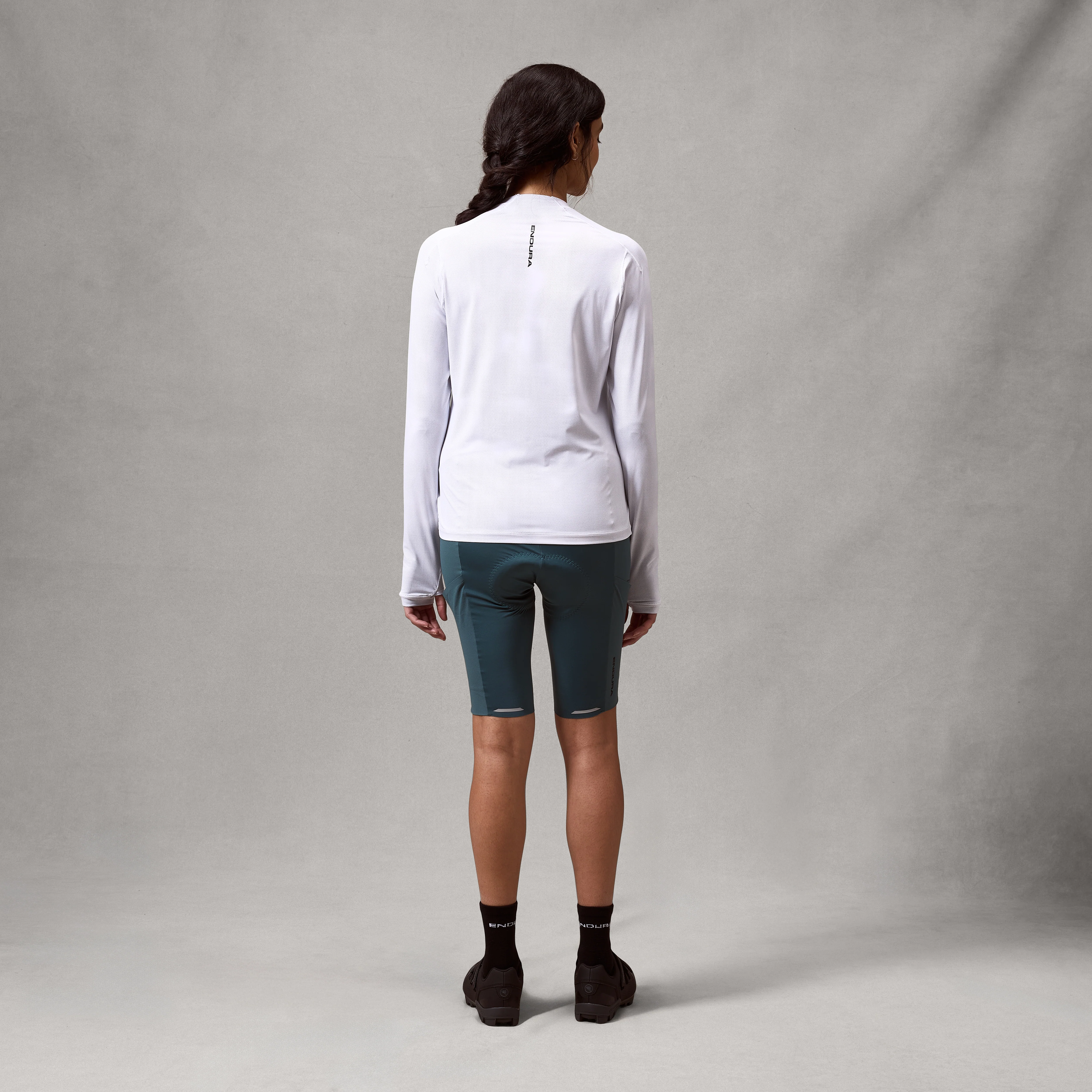 Women's AllTrack Rout L/S Tech Tee - White