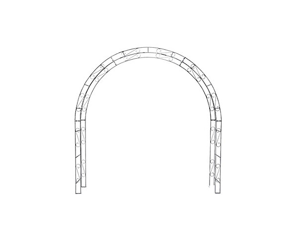 Arche de jardin ALEX sommet arrondi - 220 cm Galvanisé