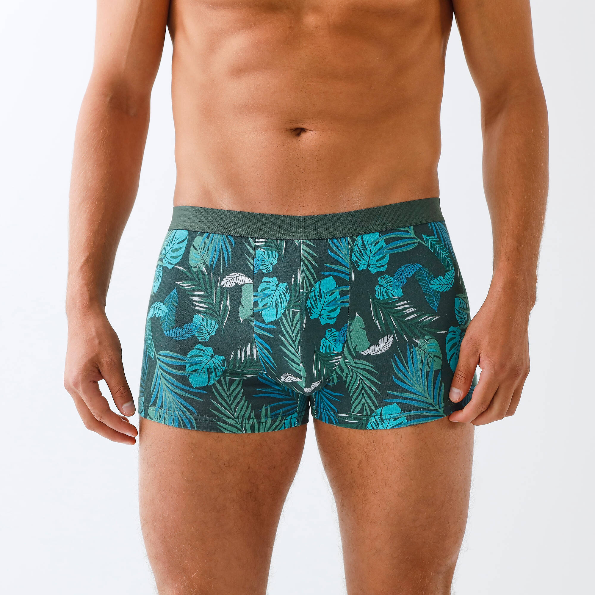 Boxer imprimé feuillage - lot de 3
