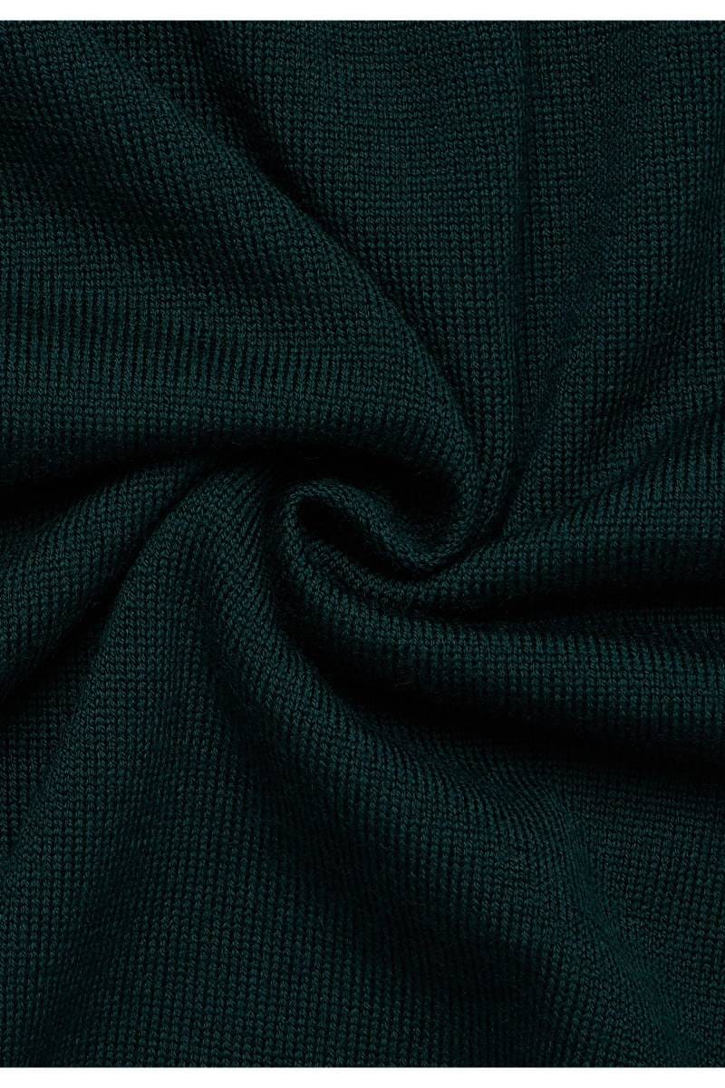 ETERNA Regular Fit Pullover Rundhals dunkelgrün, Einfarbig