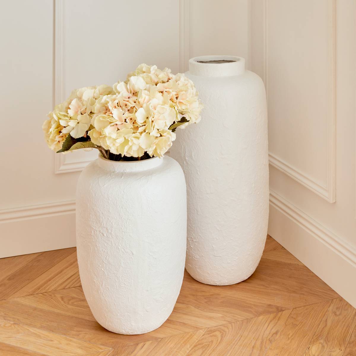 Vase "Elene" White, H.66 cm