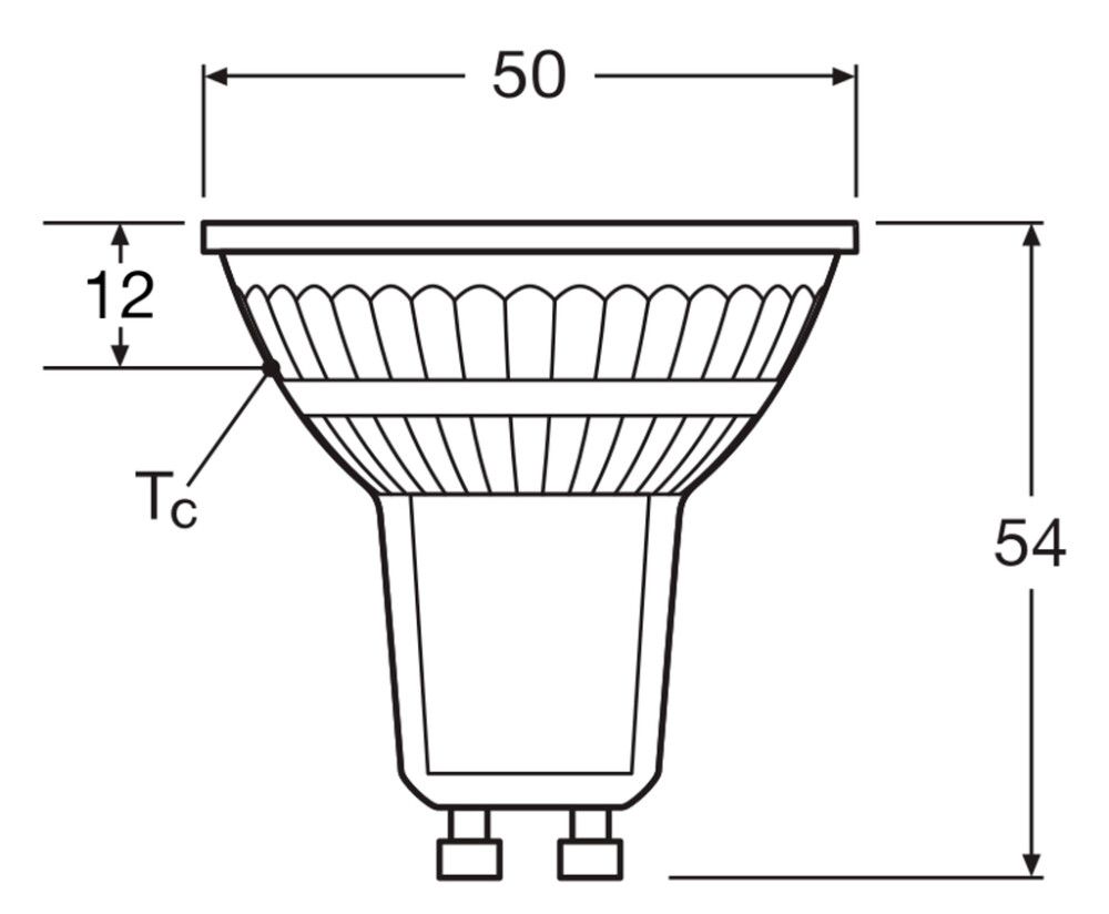 SPOTPÆRER OSRAM LED PAR16 GU10 350 LM 3,7 W 2700 K 2 STK