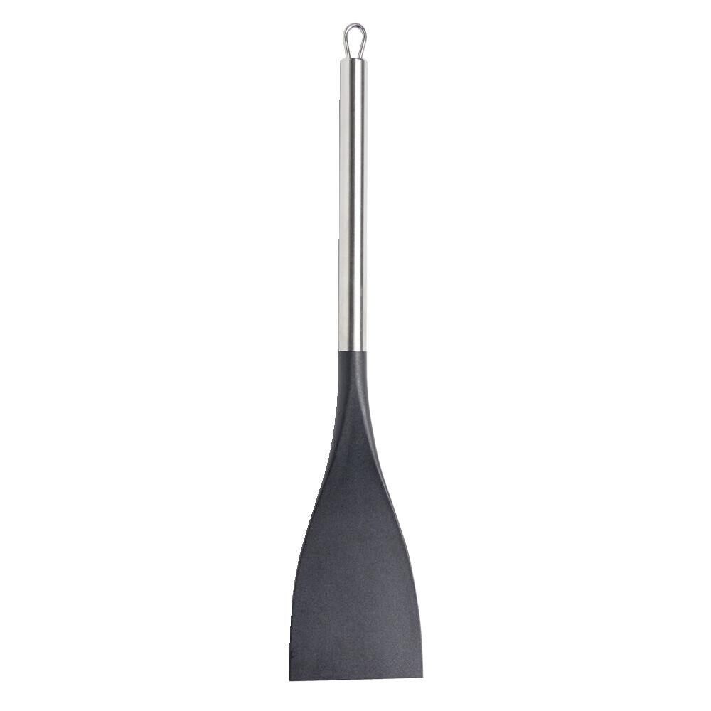 Spatule de cuisine en plastique avec manche en inox L.37,2cm
