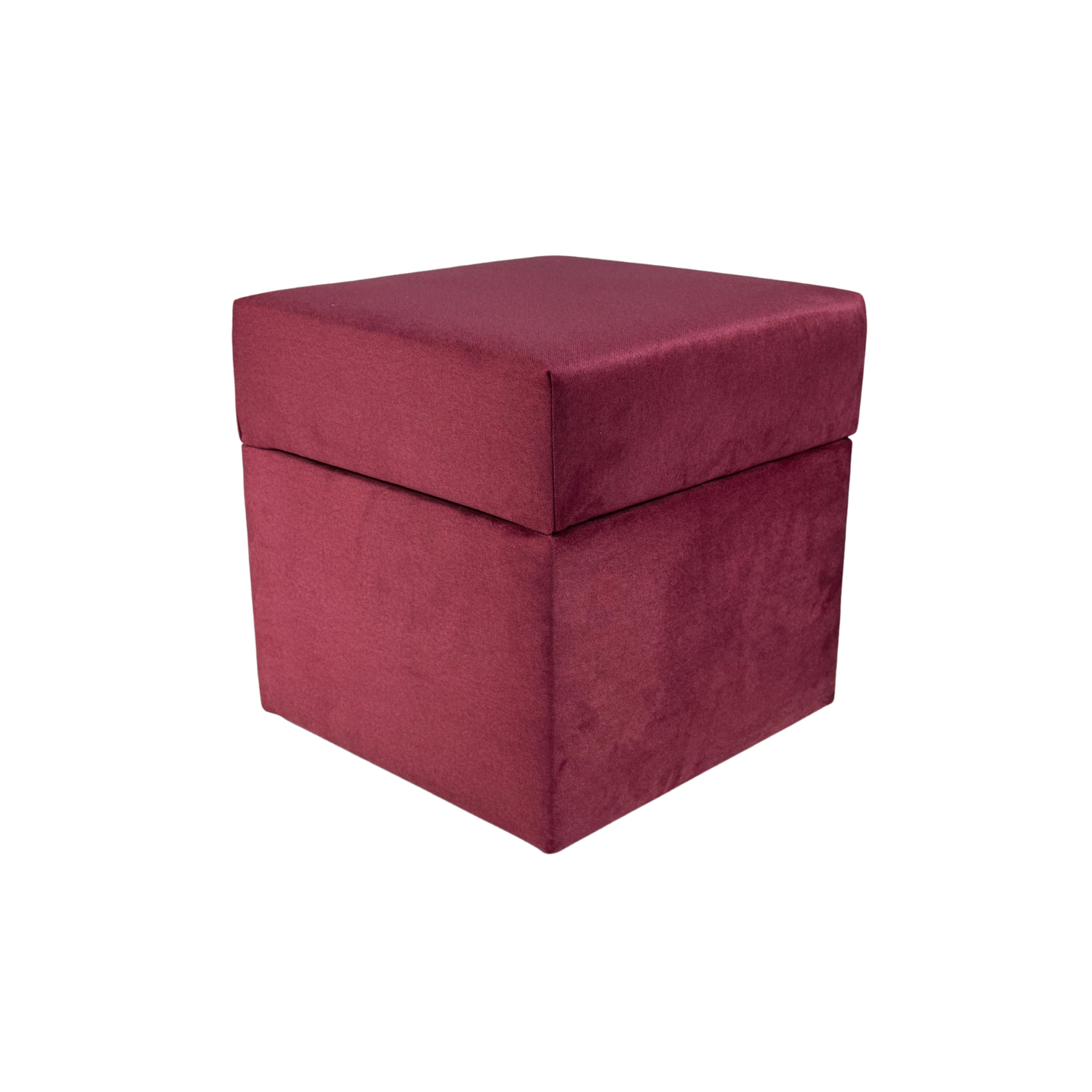 Pufa otwierana kwadratowa ELEMENT 40x40 cm welur trudnopalny fuksja