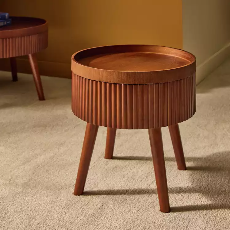 Habitat Agnes Side Table - Walnut