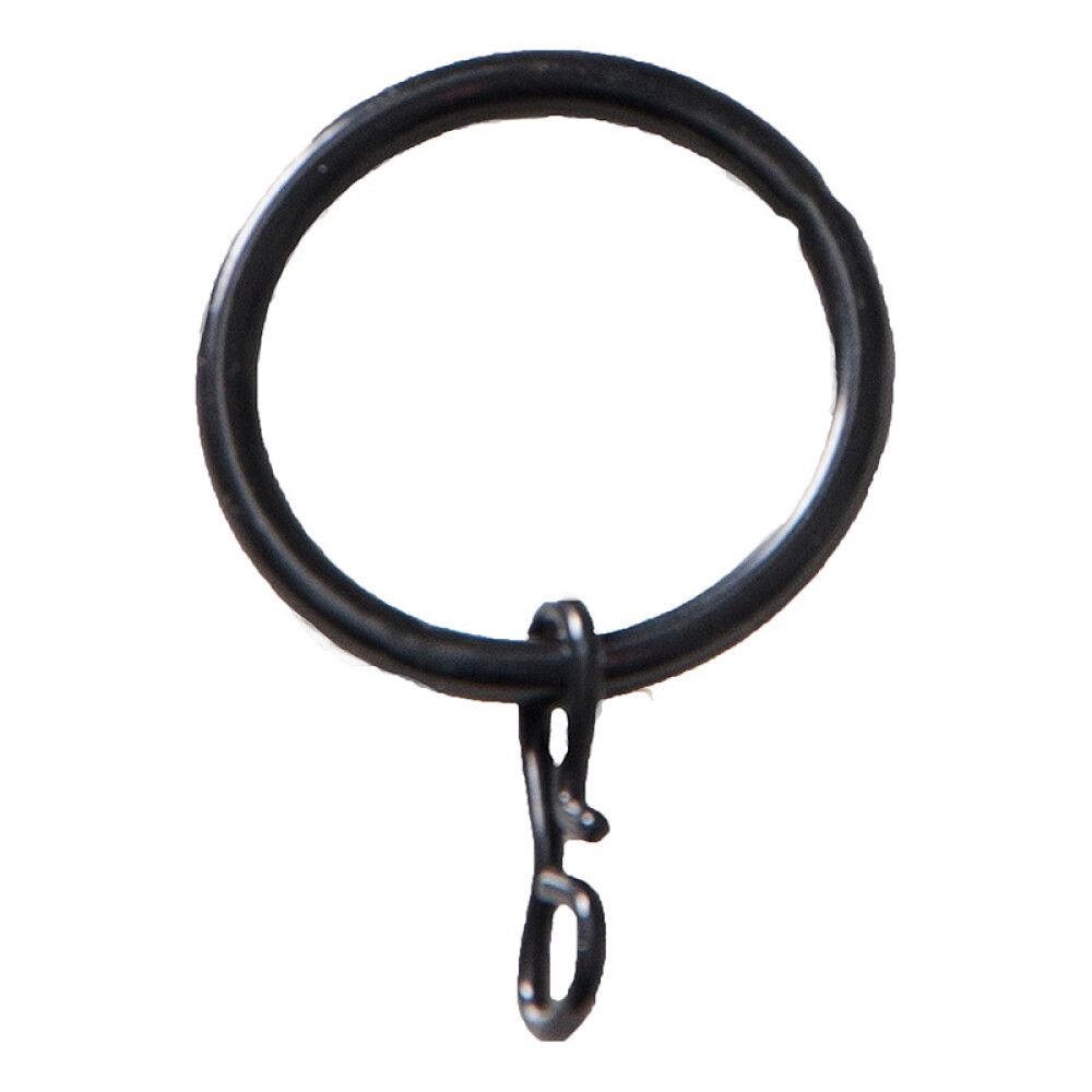 GARDINRING HASTA 32/38MM 10-PAKNING SVART