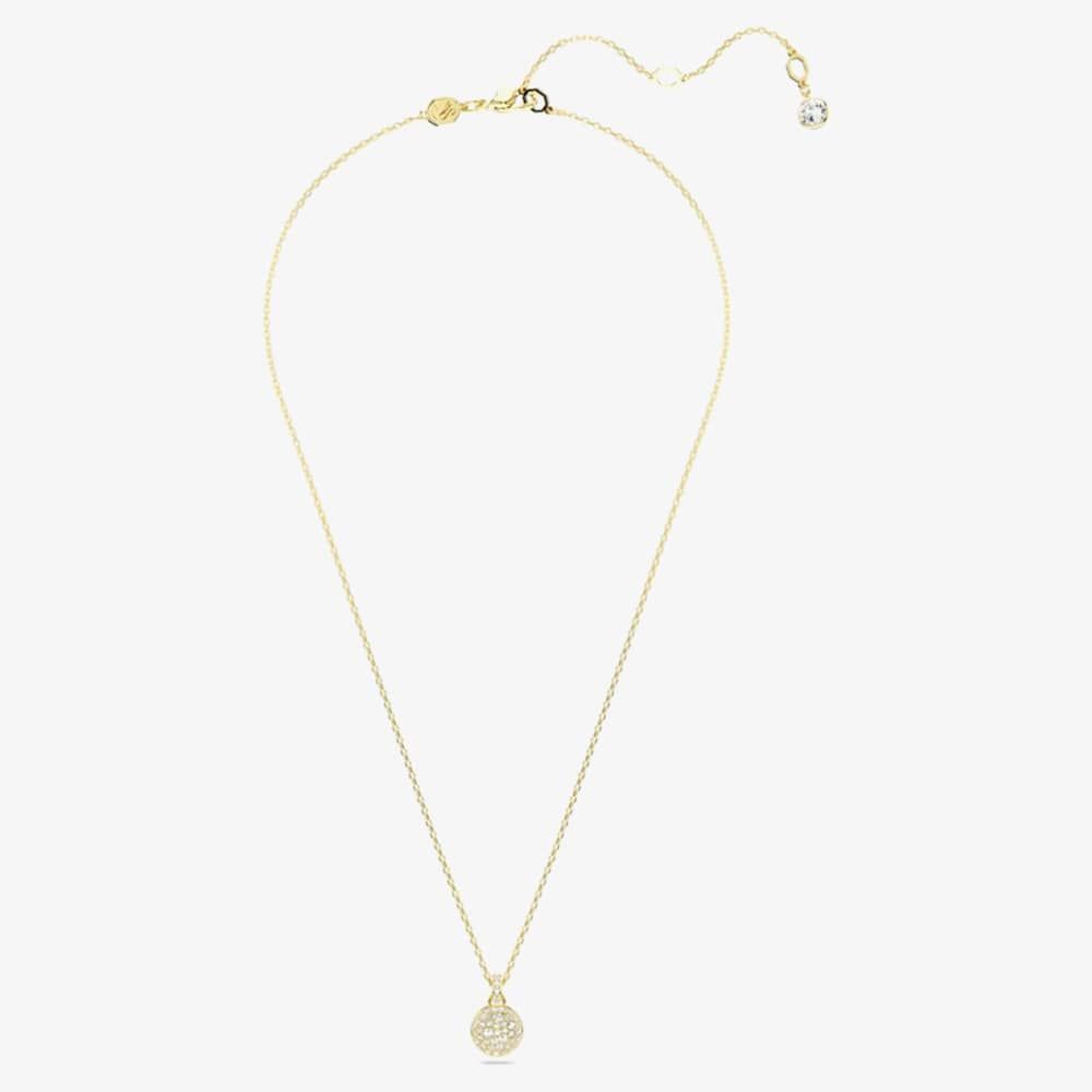 Swarovski Meteora Gold Plated White Crystal Necklace 5683443