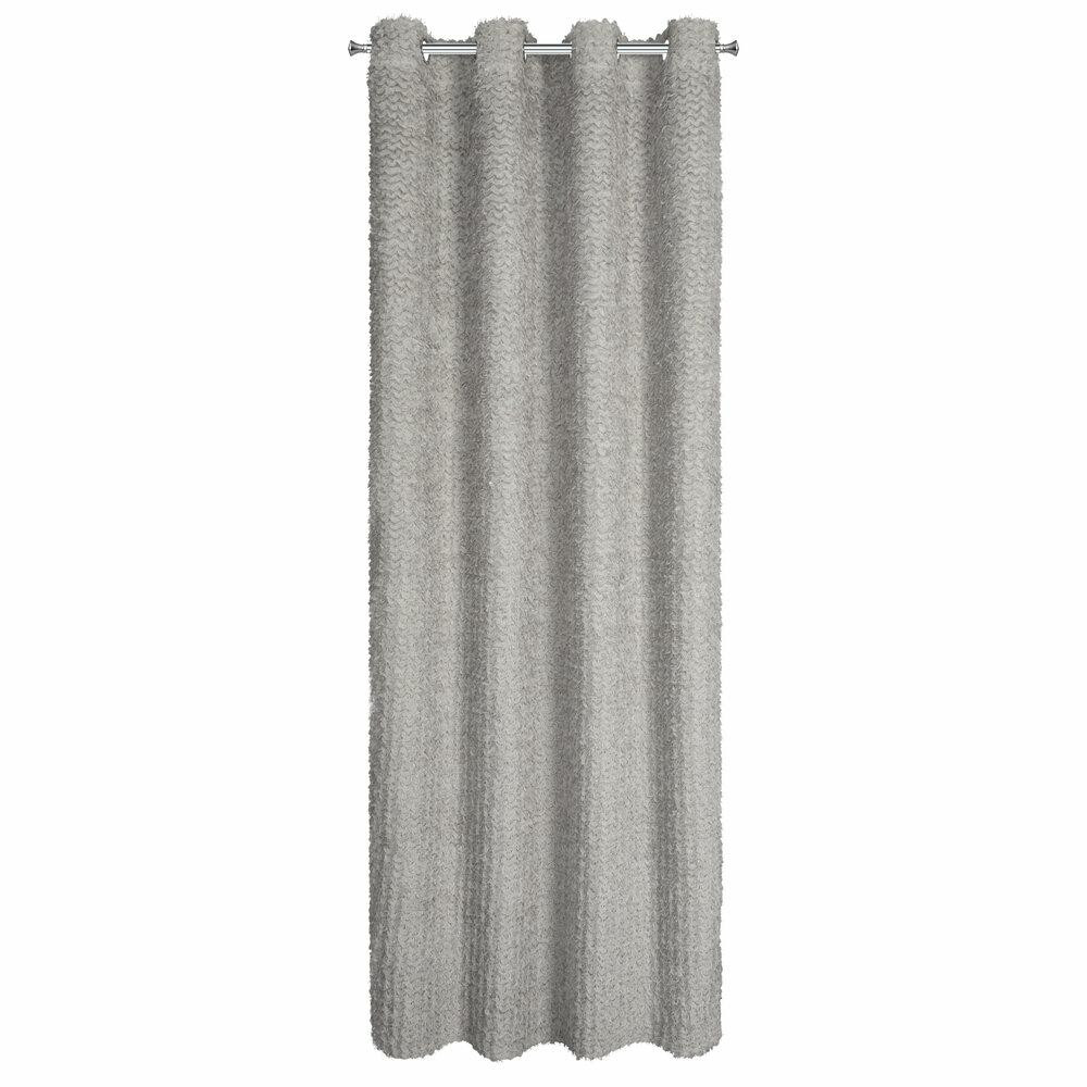 Elegancka zasłona TIFFANY Eva Minge 135x250 cm srebrna