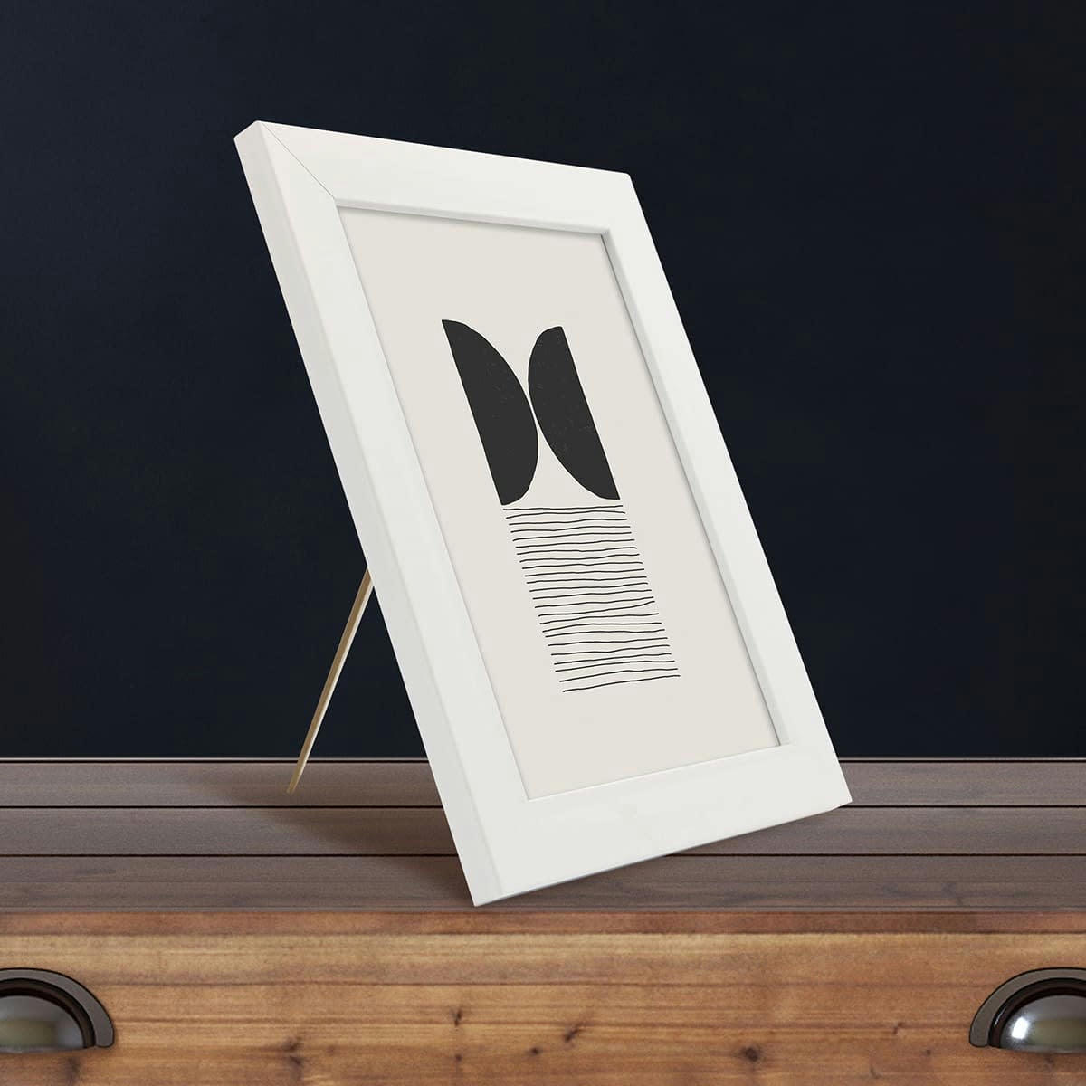 ETERNEL - Cadre photo design blanc 15x20 cm bois reconstitué fsc