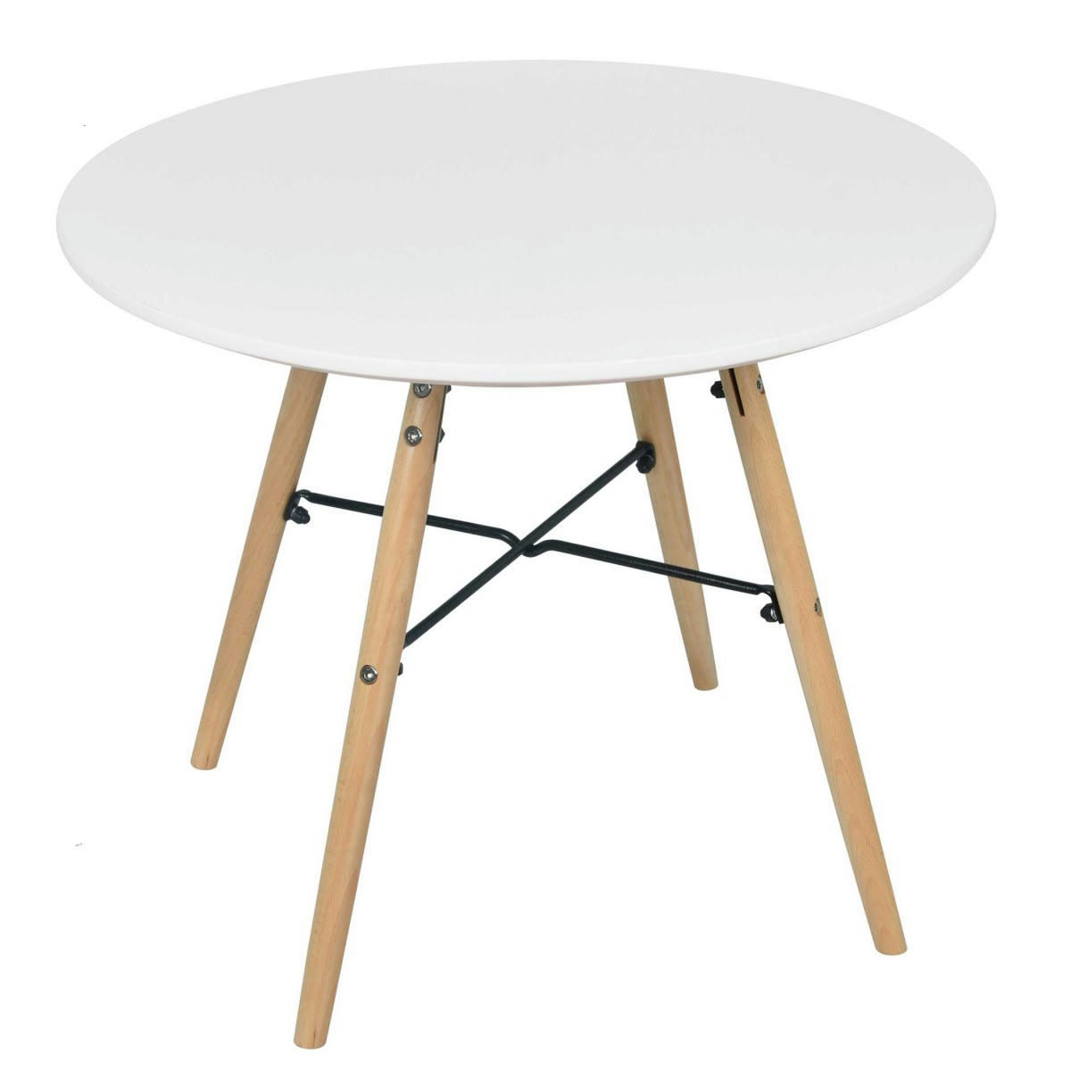 JUDY - Table enfant ronde bois blanc