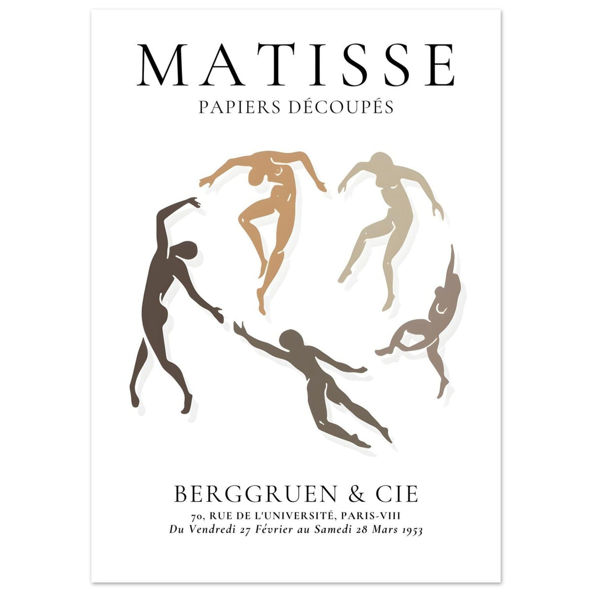 Artfulprints Poster Matisse – The human ring I  - 50x70 cm - Meerkleurig