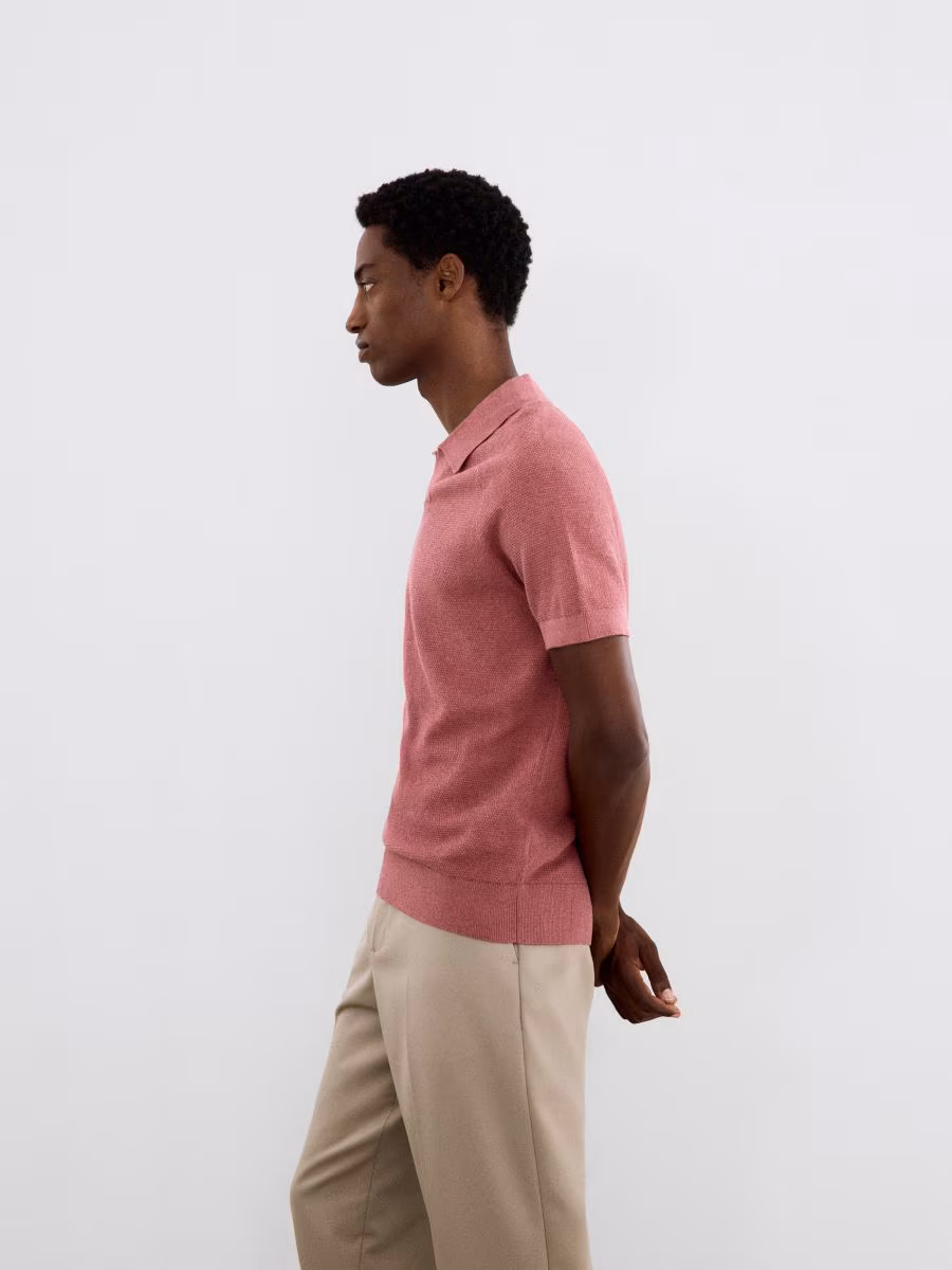 Polo Jumper With Lyocell Blend