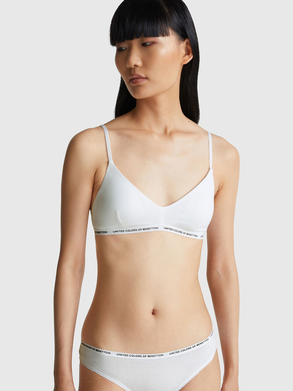Bra in stretch cotton