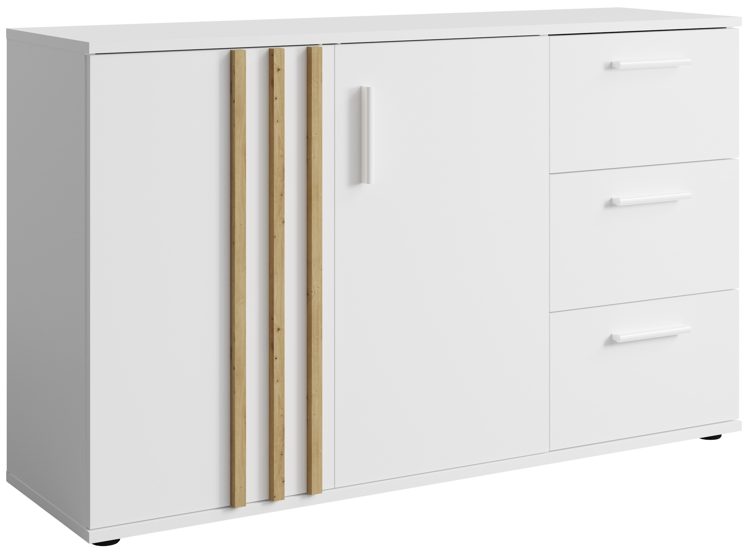 Komoda 120 cm dwudrzwiowa do salonu TALLY biała