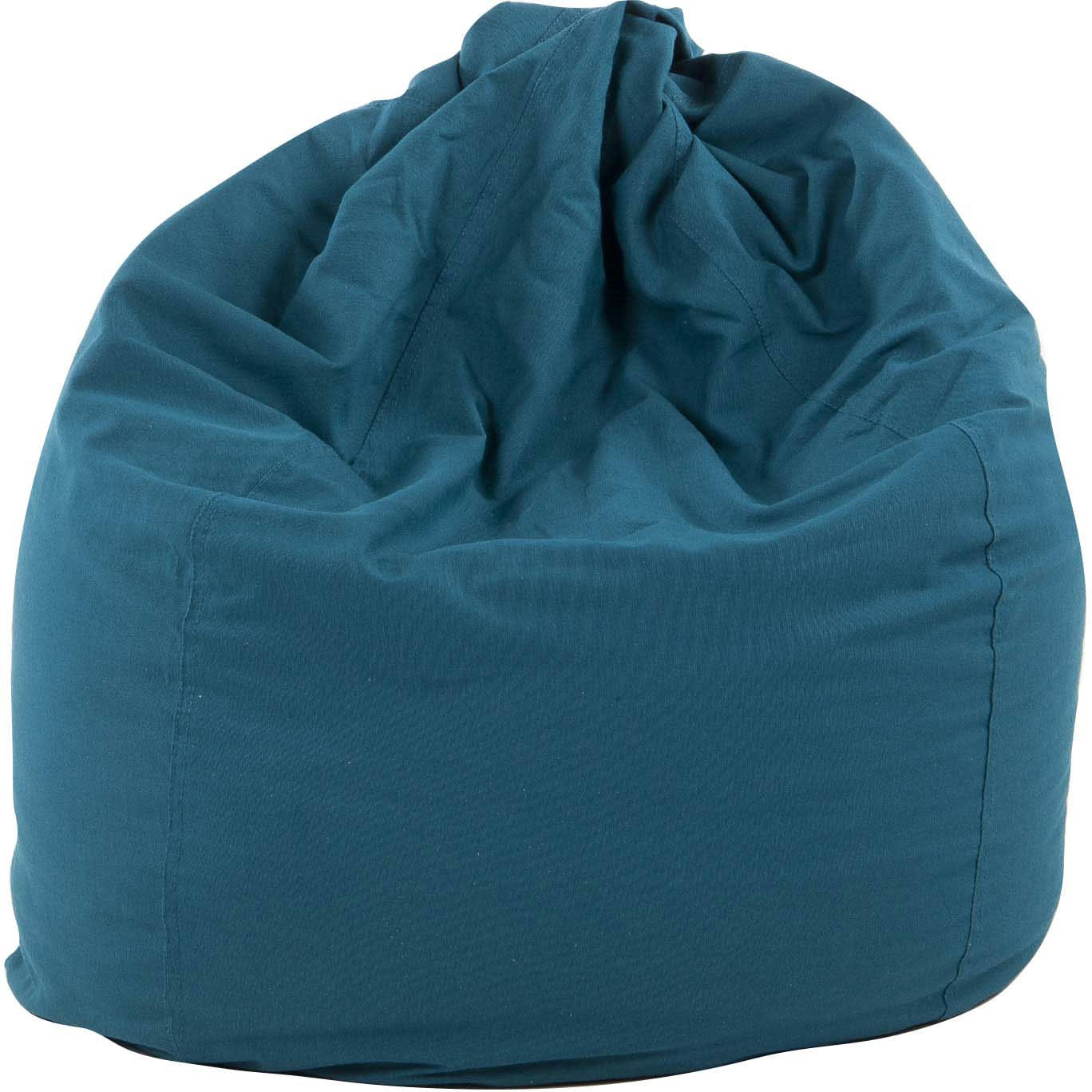 - Poire en coton déhoussable flo bleu canard