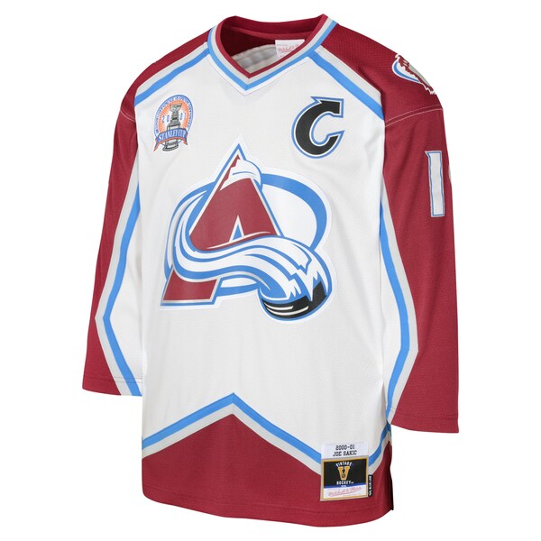 Joe Sakic Colorado Avalanche Youth 2000 Blue Line Player Jersey - White