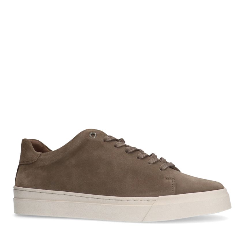 Manfield Taupe suède sneakers