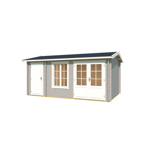 Gartenhaus »Wrexham«, BxHxT: 525 x 250,8 x 350,8 cm (Außenmaß inkl. Dachüberstand), lichtgrau